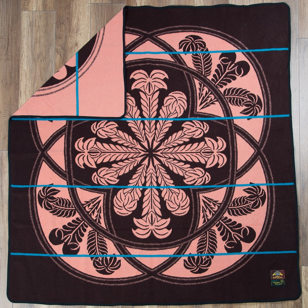 Victoria England - Crest | Brown/Salmon/Peacock
